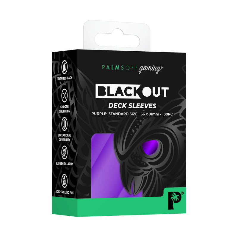 Palms Off - Blackout Deck Sleeves Standard 100