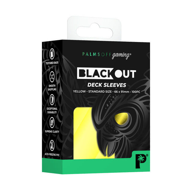 Palms Off - Blackout Deck Sleeves Standard 100