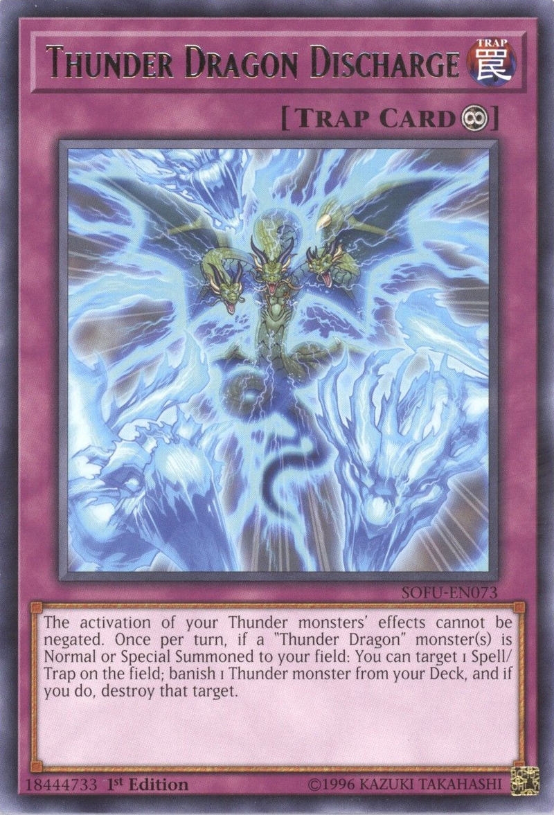 Thunder Dragon Discharge [SOFU-EN073] Rare