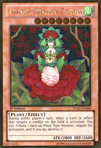 Tytannial, Princess of Camellias [PGLD-EN088] Gold Rare