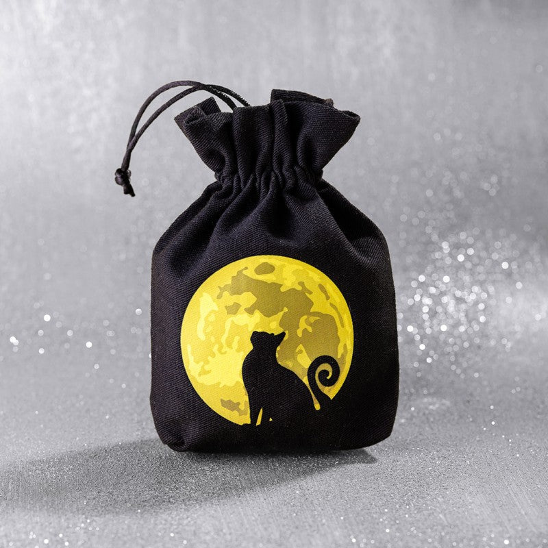 Q Workshop - Mooncat Velour Dice Bag