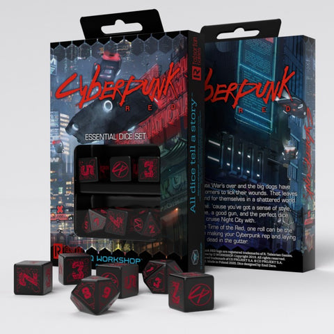 Q Workshop - Cyberpunk Red Dice Set