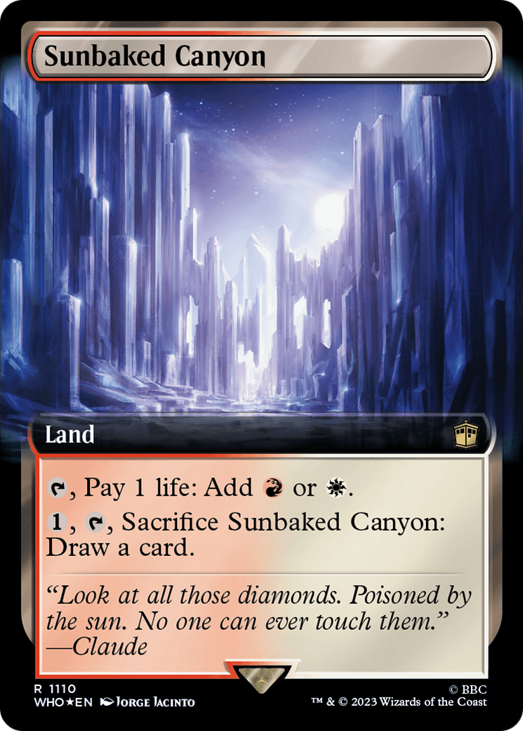 Sunbaked Canyon (Extended Art) (Surge Foil) [Doctor Who]