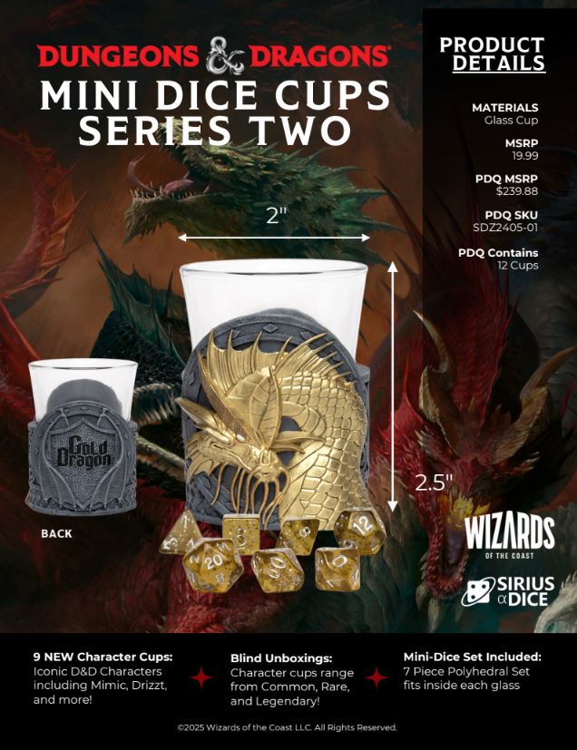 Sirius Dice – D&D Mini Dice Cups PDQ (Series 2)