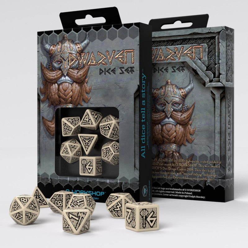 Q Workshop - Dwarven RPG Dice Set