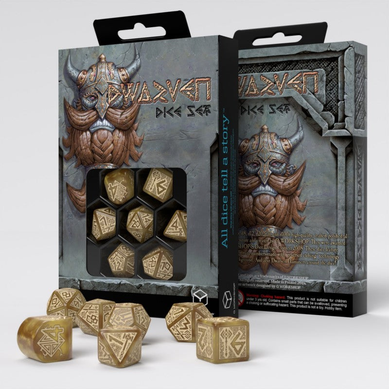 Q Workshop - Dwarven RPG Dice Set