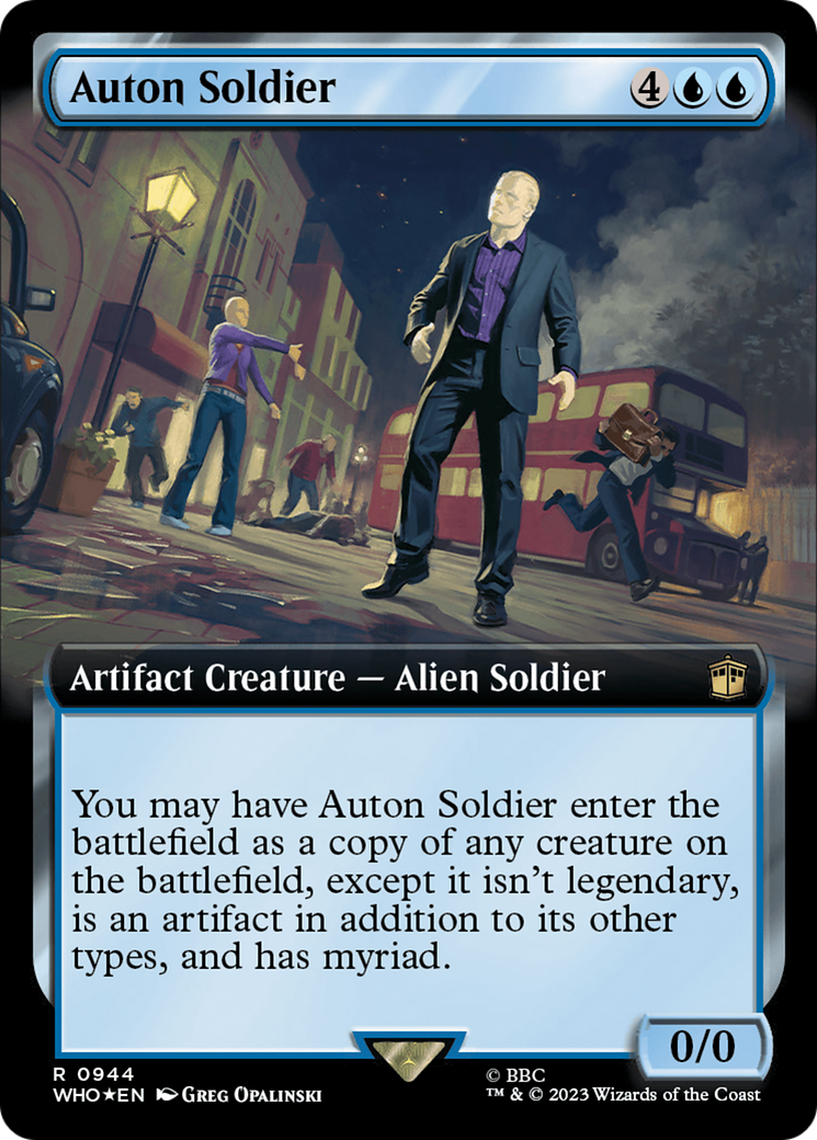 Auton Soldier (Extended Art) (Surge Foil) [Doctor Who]
