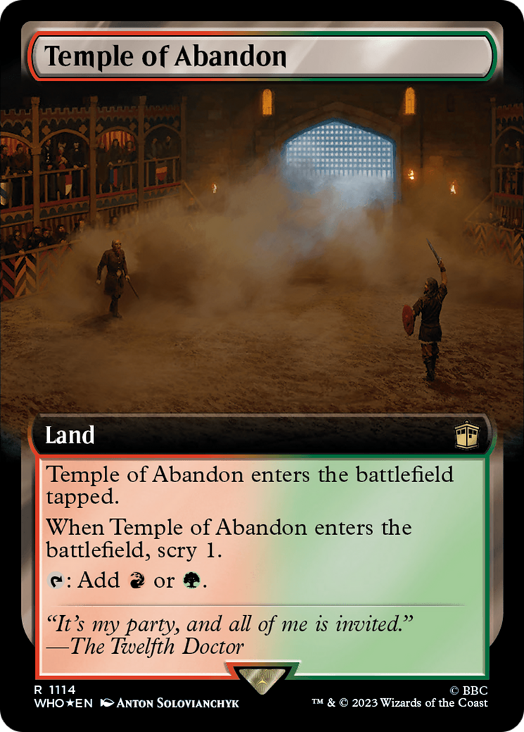 Temple of Abandon (Extended Art) (Surge Foil) [Doctor Who]