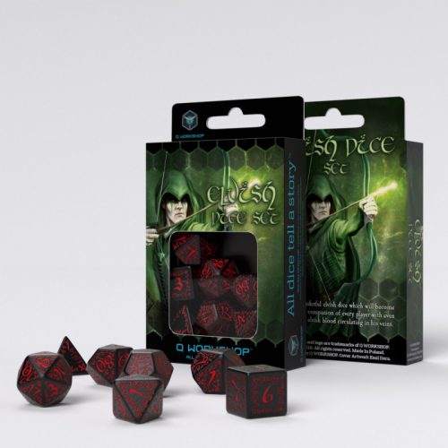 Q Workshop - Elvish RPG Dice Set