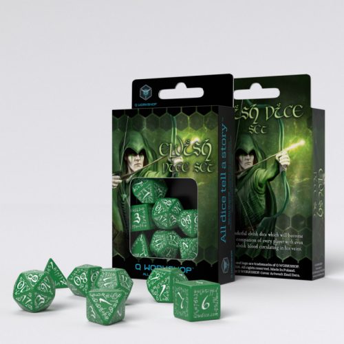 Q Workshop - Elvish RPG Dice Set