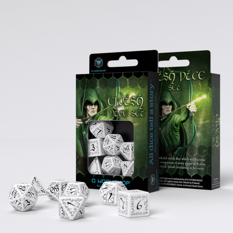 Q Workshop - Elvish RPG Dice Set