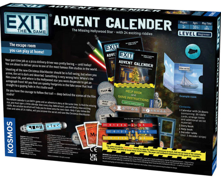 Exit the Game Advent Calendar - The Missing Hollywood Star