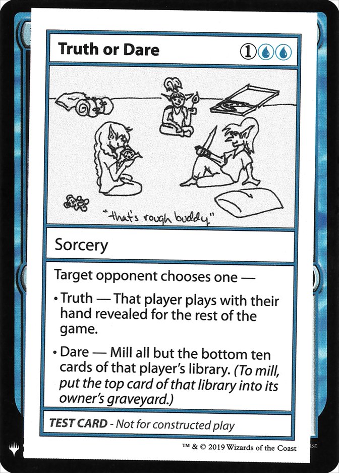 mtg beta playtest cards I made a set of proxies inspired by the beta/gamma : r/mtg Truth or Dare [Mystery Booster