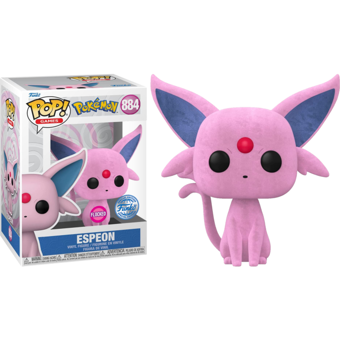 Pokemon - Espeon Flocked Pop! Vinyl