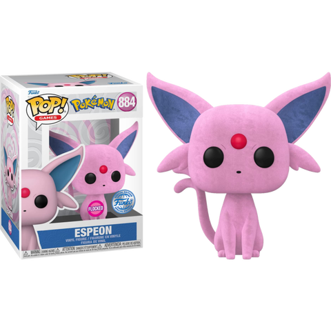 Pokemon - Espeon Flocked Pop! Vinyl