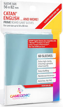 Gamegenic Prime Board Game Sleeves - Size Code RED - Catan English (56mm x 82mm) (50 Sleeves)