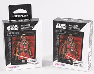 Gamegenic Star Wars Unlimited Premium Art Sleeves - Darth Vader Unstoppable (66mm x 92mm)