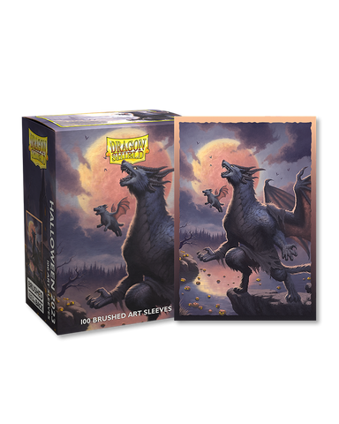 Dragon Shield Brushed Art Sleeves - Halloween 2023 Weredragon