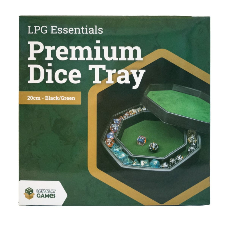 LPG Essentials - Premium Dice Tray (20cm - Black/Green)