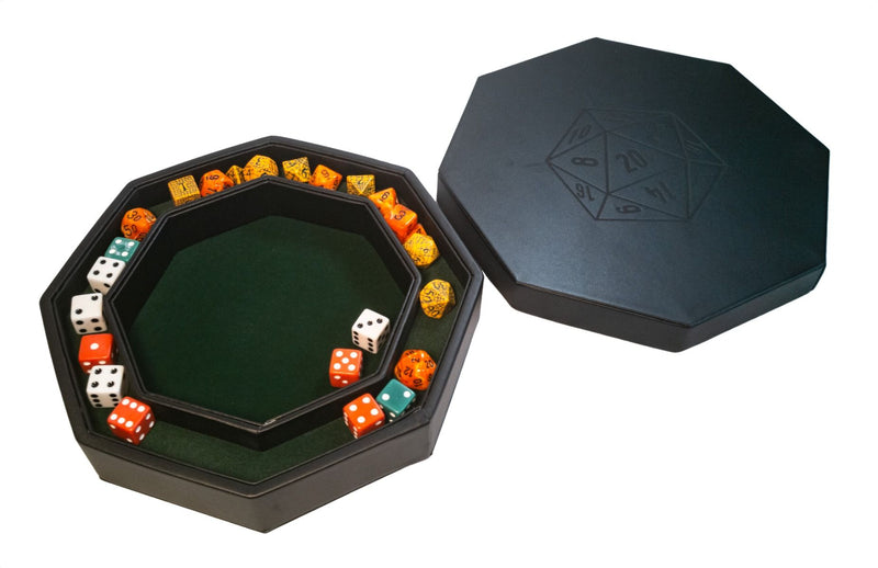 LPG Essentials - Premium Dice Tray (20cm - Black/Green)