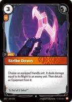 Strike Down [107/221] Uncommon -FOIL