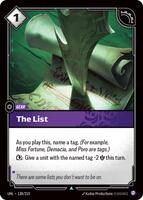 The List [138/219] Uncommon -FOIL