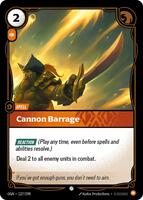 Cannon Barrage [127/298] Common -FOIL