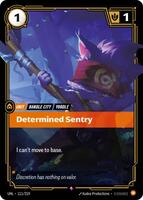 Determined Sentry [111/219] Rare -FOIL