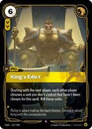 King's Edict [237/298] Rare -FOIL