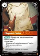 Disposal Order [103/219] Uncommon -FOIL