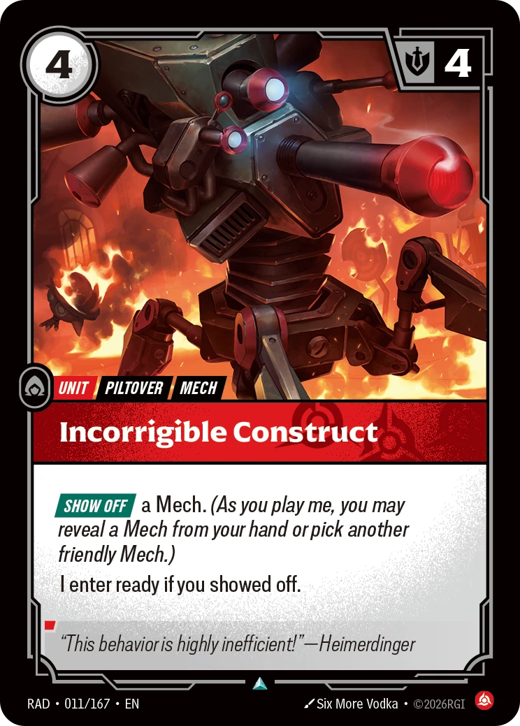 Incorrigible Construct - Radiance 011/167