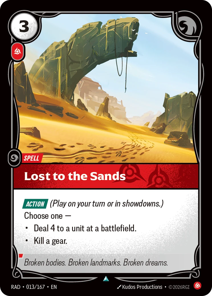 Lost to the Sands - Radiance 013/167