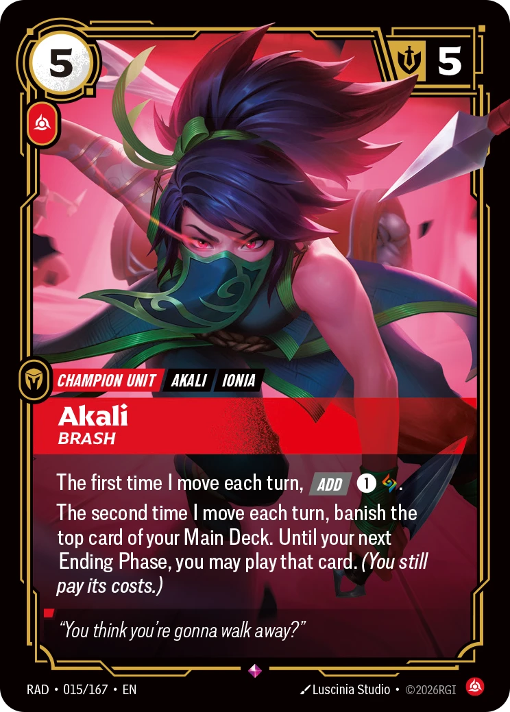Akali Brash - Radiance 015/167