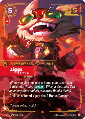 Ziggs Short-Fused - Radiance 023/167