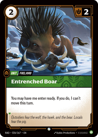 Entrenched Boar - Radiance 026/167