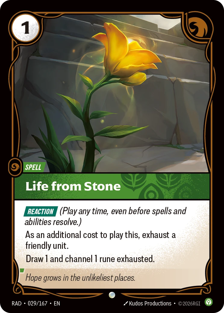 Life from Stone - Radiance 029/167