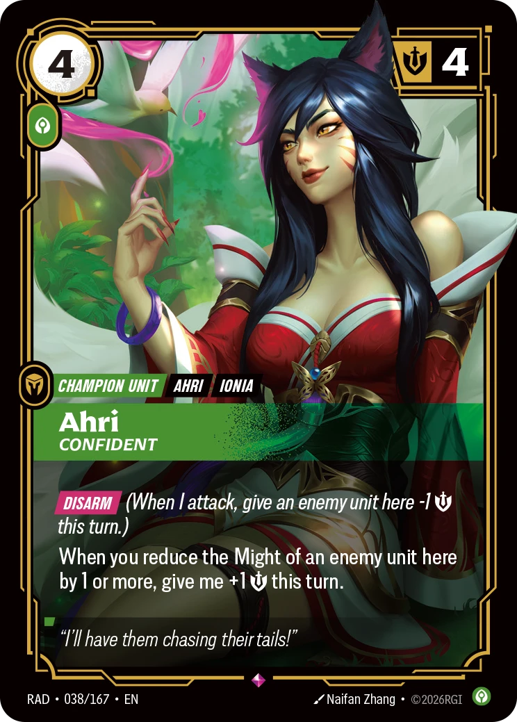 Ahri Confident - Radiance 038/167