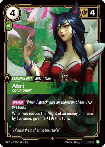 Ahri Confident - Radiance 038/167