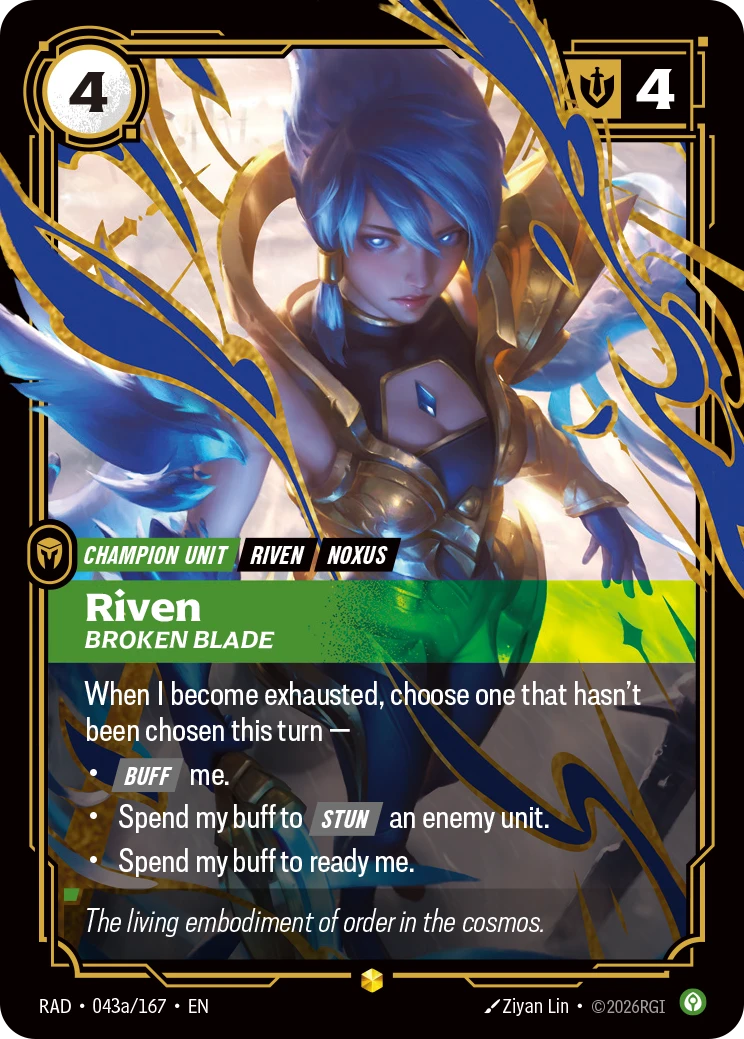 Riven Broken Blade (Alternate Art) - Radiance 043a/167