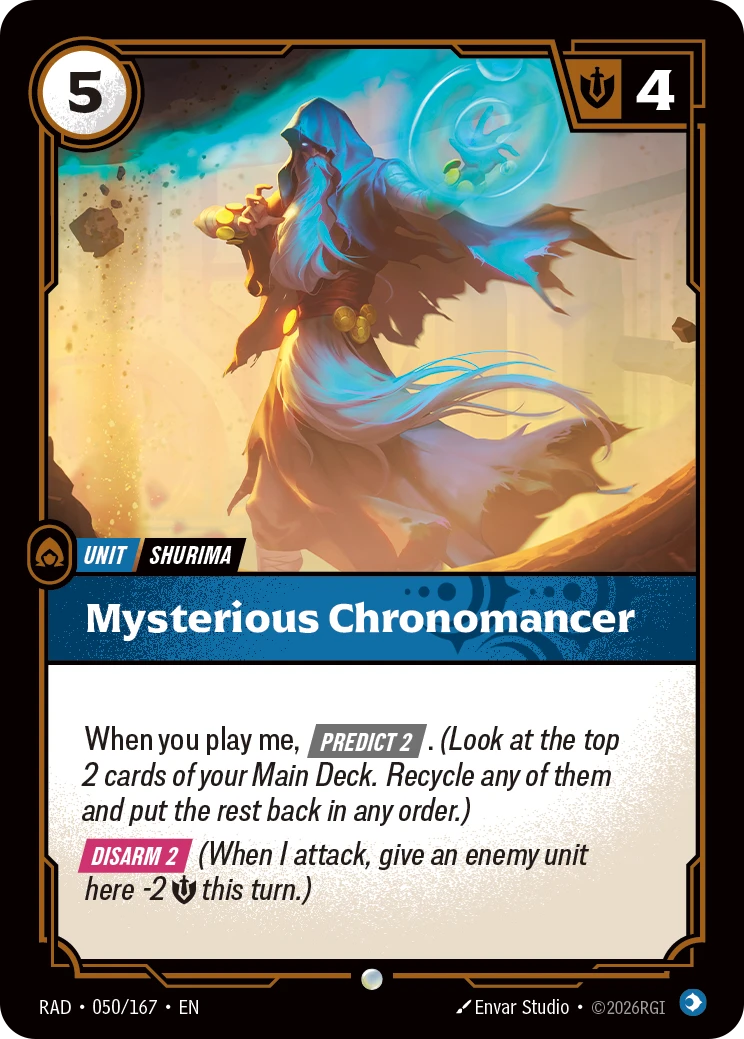 Mysterious Chronomancer - Radiance 050/167