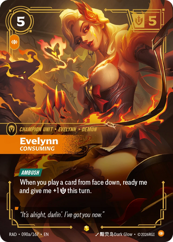 Evelynn Consuming (Alternate Art) - Radiance 090a/167