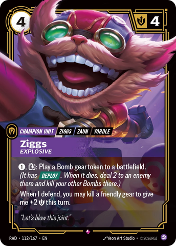 Ziggs Explosive - Radiance 112/167
