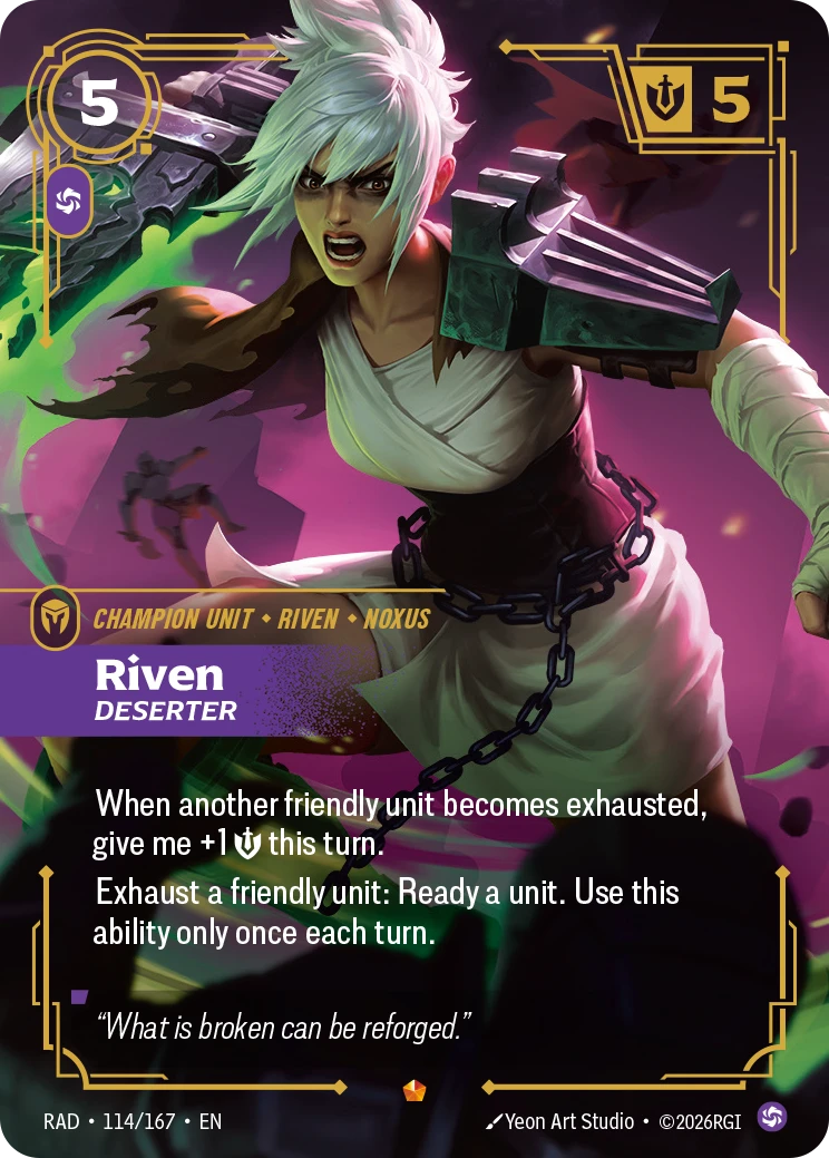 Riven Deserter - Radiance 114/167