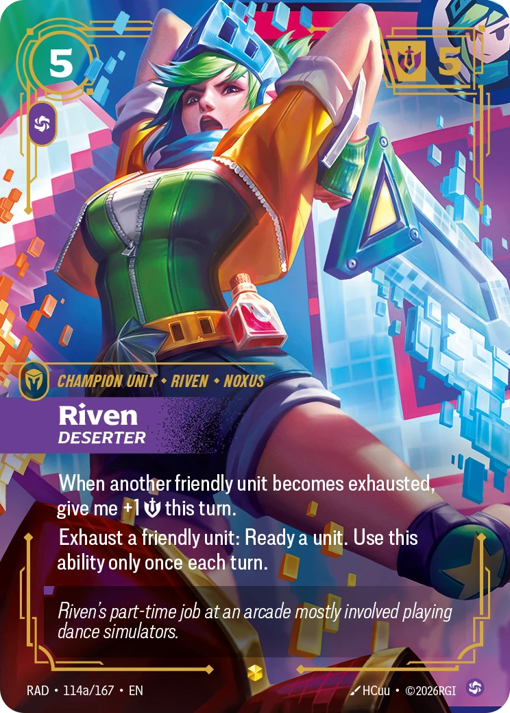Riven Deserter (Alternate Art) - Radiance 114a/167