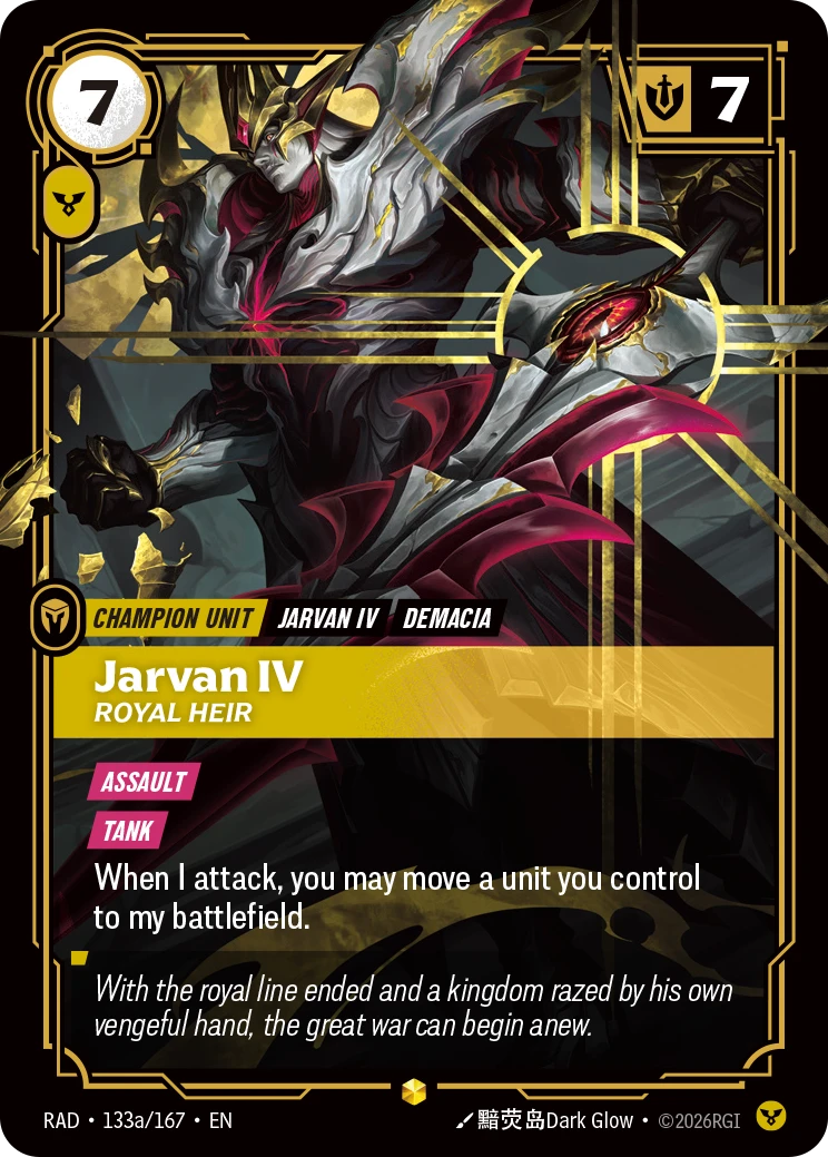 Jarvan IV Royal Heir (Alternate Art) - Radiance 133a/167