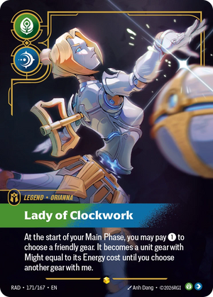 Orianna Lady of Clockwork (Overnumbered) - Radiance 171/167