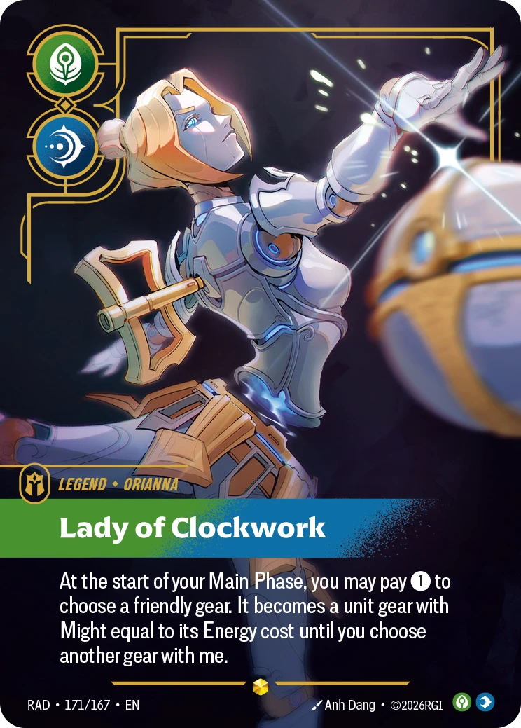 Orianna Lady of Clockwork (Overnumbered) - Radiance 171/167
