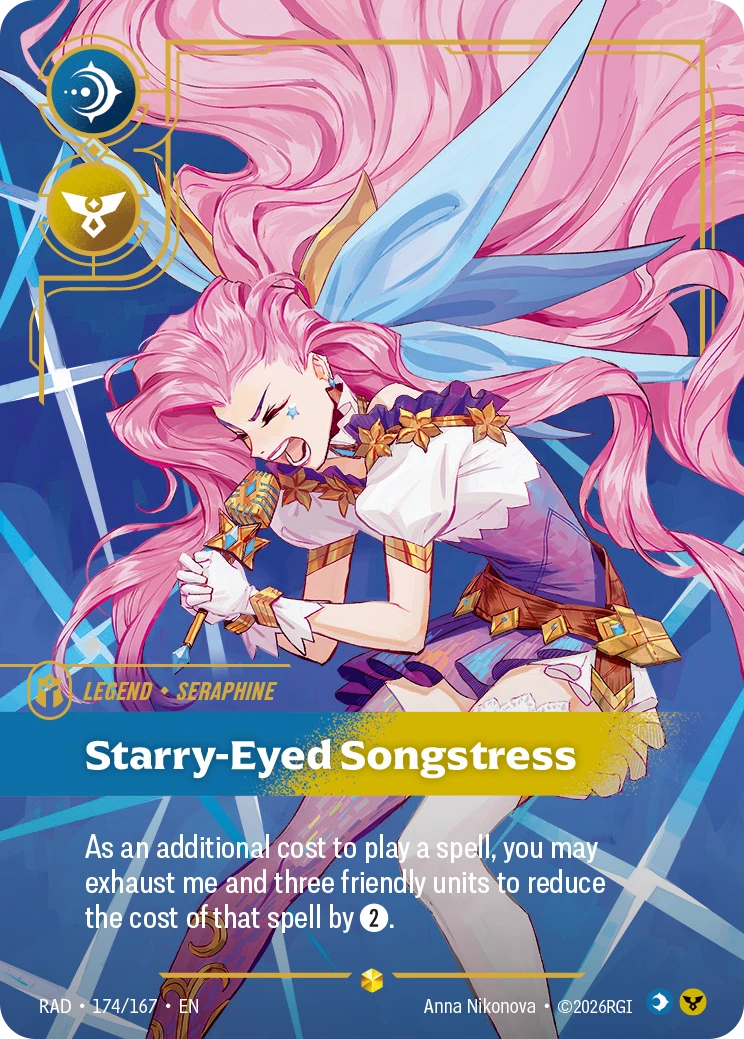 Seraphine Starry-Eyed Songstress (Overnumbered) - Radiance 174/167