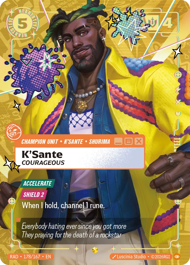 K'Sante Courageous (Overnumbered) - Radiance 178/167