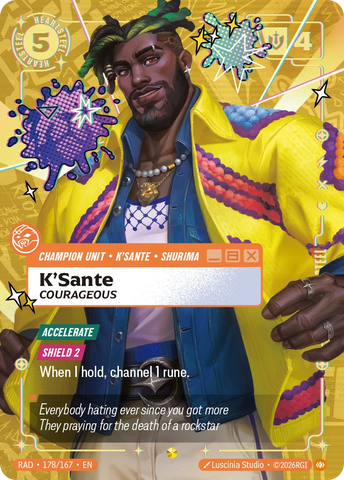 K'Sante Courageous (Overnumbered) - Radiance 178/167